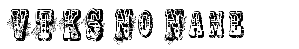 VTKS No Name font preview